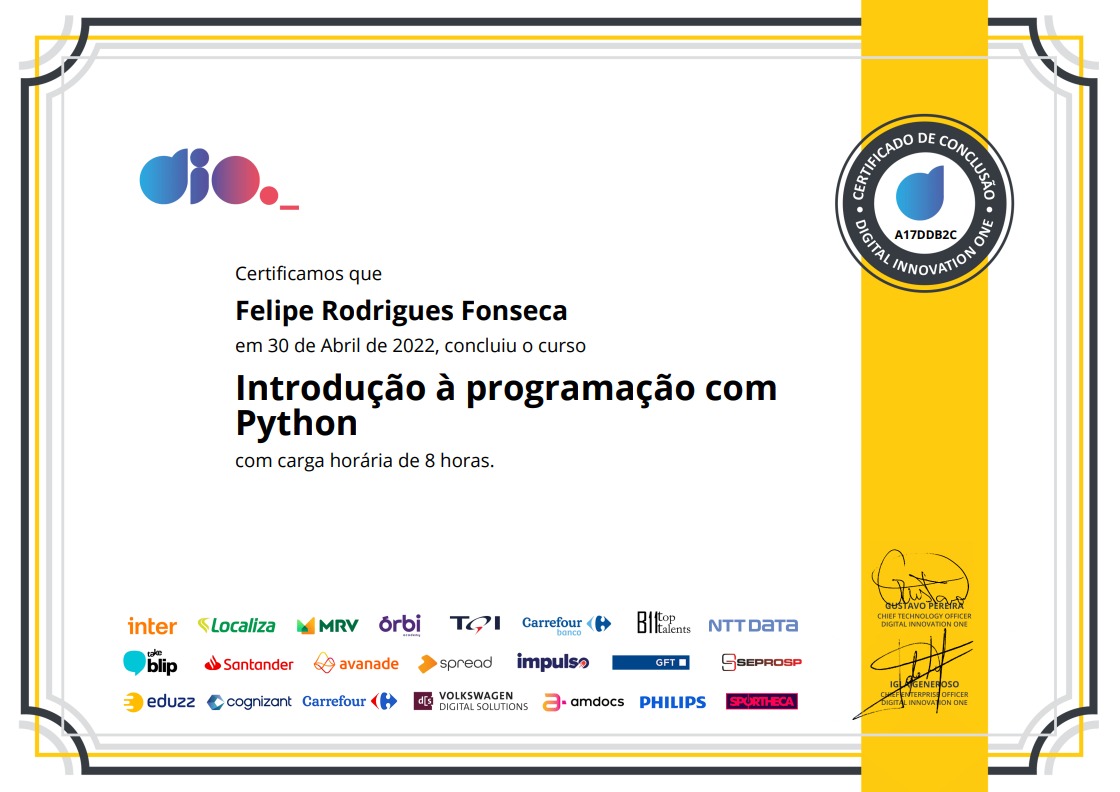 Certificado